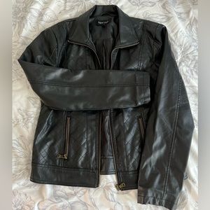 Faux leather jacket